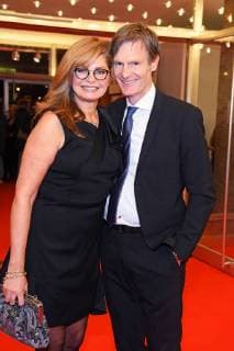 Maren Gilzer with friend Kuhlmann Deutscher Hoerfilmpreis 2018 at Kino International in Berlin on 20 03 2018