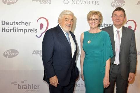Mario Adorf Renate Reymann Andreas Bethke at the 16 German Hoerfilmpreis at Kino International in Berlin on 20 03 2018
