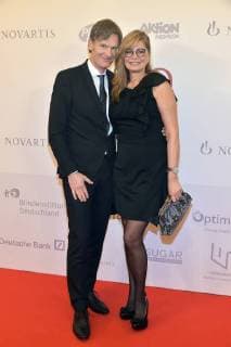 Maren Gilzer with friend Harry Kuhlmann at the 16 German Hoerfilmpreis at Kino International in Berlin on 20 03 2018
