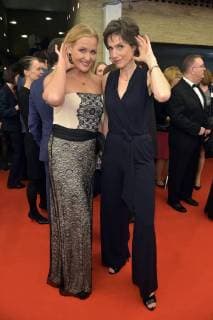 Judith Hoersch Julia Bremermann at the 16 German Hoerfilmpreis at Kino International in Berlin on 20 03 2018