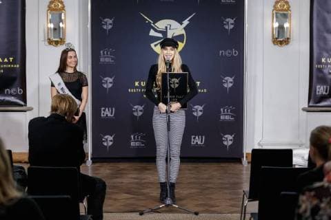 20.03.2018, Tallinn Kadrioru lossis toimus auhinnatseremoonia Kuldne Plaat 2018, kus tunnustati Eesti edukamaid muusikailma tegijaid. The Estonian Music Awards are the annual Estonian pop music awards. The awards began in 1998, when the Estonian Association of the Phonogram Producers first awarded the Golden Record (Estonian: Kuldne Plaat) to the most successful artists. Foto: Konstantin Sednev Eesti Meedia Tallinn Harjumaa Estonia  Copyright: xKonstantinxSednevx