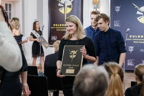 20.03.2018, Tallinn Kadrioru lossis toimus auhinnatseremoonia Kuldne Plaat 2018, kus tunnustati Eesti edukamaid muusikailma tegijaid. The Estonian Music Awards are the annual Estonian pop music awards. The awards began in 1998, when the Estonian Association of the Phonogram Producers first awarded the Golden Record (Estonian: Kuldne Plaat) to the most successful artists. Foto: Konstantin Sednev Eesti Meedia Tallinn Harjumaa Estonia  Copyright: xKonstantinxSednevx