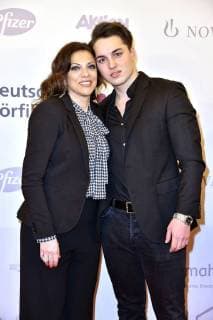 Alice Brauner with son David Zechbauer at the presentation of the 16 German Radio Film Award 2018 at Kino International Berlin 20 03 2018 Foto:xN.xKubelkax xFuturexImage