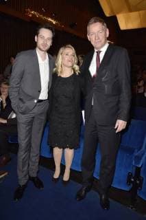 Florian Bartholomäi Verena Bentele and Lutz Marmor at the presentation of the 16 German Radio Film Award 2018 at Kino International Berlin 20 03 2018 Foto:xN.xKubelkax xFuturexImage