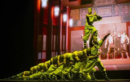(180322) -- TORONTO, March 22, 2018 -- Chinese drama Soul of Shaolin is performed during the opening ceremony of the China-Canada Tourism Year in Toronto, Canada, March 21, 2018. The China-Canada Tourism Year 2018 was launched here Wednesday with an aim to strengthen cooperation between China and Canada in terms of tourism flows and investments. ) (zxj) CANADA-TORONTO-CHINA-CANADA TOURISM YEAR ZouxZheng 