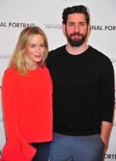 NEW YORK, NY - March 22: Emily Blunt, John Krasinski attend the Final Portrait New York screening at Guggenheim Museum on March 22, 2018 in New York City. Copyright: xJohnxPalmerx
