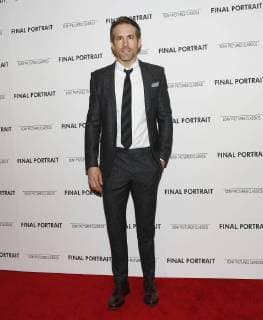 Ryan Reynolds arrives on the red carpet at the Final Portrait New York Screening at the Guggenheim Museum on March 22, 2018 in New York City.  NYP20180322152 JOHNxANGELILLO