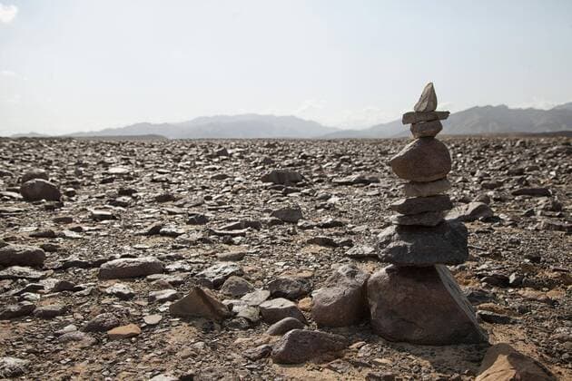 Steinmännchen in the stone desert Danakil desert. Ethiopia Africa Copyright: imageBROKER/LarsxSchreiber ibxlsc04651178.jpg