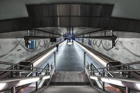 Subway station clinics Fürth Middle Franconia Bavaria Germany Europe Copyright: imageBROKER/HelmutxMeyerxzurxCapellen iblmzc04647558.jpg
