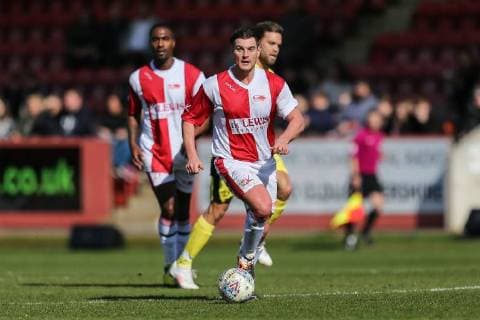 Matt Lapinskas during the Celebrity Charity Football Match hosted by Sellebrity Soccer for the Benjamin Lewis Charity Cub at the Abbey Business Stadium, Cheltenham, England on 25 March 2018. Copyright: xDavidxHornx PMI-1918