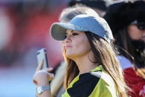 Kerry Katona during the Celebrity Charity Football Match hosted by Sellebrity Soccer for the Benjamin Lewis Charity Cub at the Abbey Business Stadium, Cheltenham, England on 25 March 2018. Copyright: xDavidxHornx PMI-1918