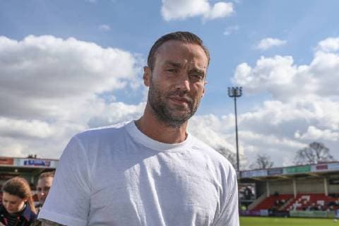 Callum Best during the Celebrity Charity Football Match hosted by Sellebrity Soccer for the Benjamin Lewis Charity Cub at the Abbey Business Stadium, Cheltenham, England on 25 March 2018. Copyright: xDavidxHornx PMI-1918