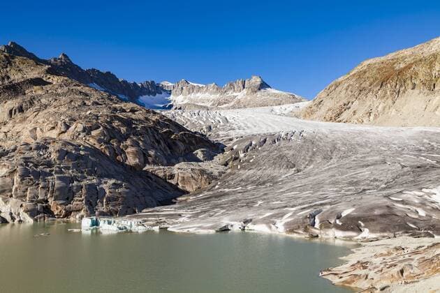 Switzerland, Valais, Alps, Rhone glacier  WDF04377