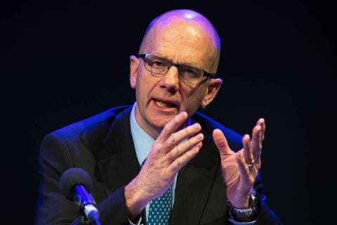 March 27, 2018 - Salford, Greater Manchester, UK - Salford, UK. HUGH DEEMING . The Kerslake Report in to the terrorist bombing of an Ariana Grande concert at the Manchester Arena on 22nd May 2017 , ordered by Greater Manchester Metro Mayor Andy Burnham , is published at a press conference at the University of Salford , at Media City . Amongst praise for many connected with the events, the report also highlights failings in communication at Greater Manchester Fire and Rescue on the night and disreputable behaviour by some sections of the media in the aftermath of the attack Salford UK  - ZUMAl94_ 20180327_zaf_l94_088 Copyright: xJoelxGoodmanx