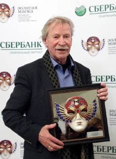 MOSCOW, RUSSIA â€“ MARCH 27, 2018: Actor Ivan Krasko poses for a photograph as he receives a special 2018 Golden Mask award in the Outstanding contribution to the theatrical arts category, during a ceremony at the Bolshoi Theatre. Vyacheslav Prokofyev TASS  TS079944