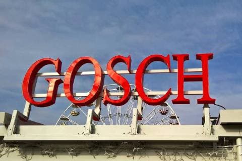 Gosch owner Juergen Gosch is a German innkeeper Fischhaendler and entrepreneur of the Gosch group of companies that operates partly on the island of Sylt and in numerous other cities in Germany fish restaurants partly operate in a franchise system. Foto Gosch Schriftzug