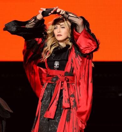 January 23, 2016 - Miami, Florida, United States Of America - MIAMI, FL - JANUARY 23: Madonna is seen performing on stage during her Rebel Heart Tour at AmericanAirlines Arena on January 23, 2016 in Miami, Florida...People: Madonna..T Miami United States Of America - ZUMAr160 20160123_zaa_r160_096 Copyright: xSMGx