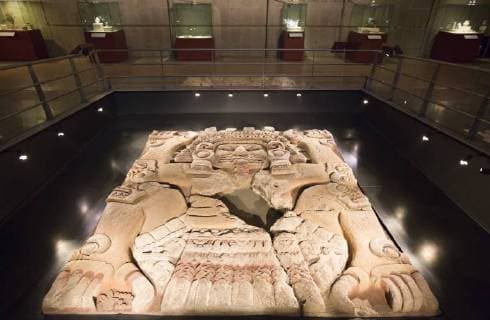 The Tlaltecuhtli Sculpture, Templo Mayor Museum, Mexico City, Mexico, North America Copyright: RichardxMaschmeyer 801-2226 Editorial Use Only