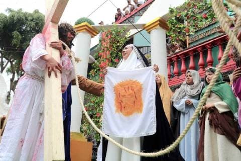 March 30, 2018 - EUM20180330REL24.JPG .CIUDAD DE MEXICO ReligionReligion-Viacrucis CDMX.- Aspectos de la 175 representacion de la Pasion de Cristo este viernes 30 de marzo 2018, en la delegacion Iztapalapa. Foto: Agencia EL UNIVERSALBerenice FregosoMAVC  - ZUMAu78_ 20180330_zaf_u78_077 Copyright: xElxUniversalx