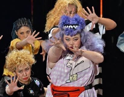 Japanese comedian Naomi Watanabe performs during the Mynavi presents Tokyo Girls Collection 2018 Spring Summer in Yokohama, kanagawa-prefecture, Japan on March 31, 2018.  TKP2018033115 KEIZOxMORI