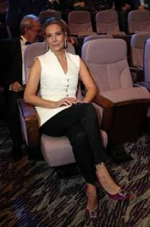 MOSCOW REGION, RUSSIA - APRIL 1, 2018: Actress Yulia Vysotskaya at the 31st Nika Award Ceremony at the Vegas City Hall concert hall in Krasnogorsk, Moscow Region. Vyacheslav Prokofyev TASS  TS07A304
