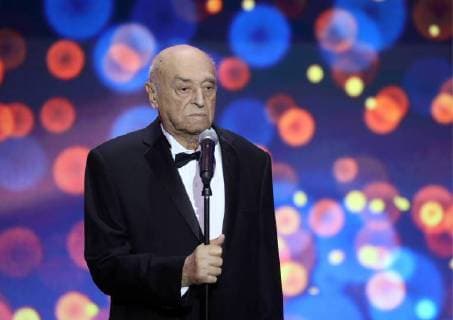 MOSCOW REGION, RUSSIA â€“ APRIL 1, 2018: Actor Vladimir Etush, the winner of a special prize Honour and Dignity , at the 31st Nika Film Award Ceremony, at the Vegas City Hall. Vyacheslav Prokofyev TASS  TS07A331