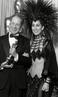Don Ameche, Cher, 58th Annual Academy Awards (1986) File Reference 33536_862THA For Editorial Use Only - All Rights Reserved Hollywood CA USA  Copyright: xCinemaxPublishersxCollection ThexHollywoodxArchivex 33536_862THA