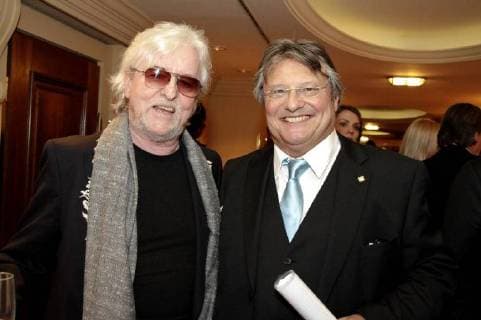 Reinhold Bilgeri and Joesi Prokopetz at the Romy 2018 Academy Awards Ceremony at the Grand Hotel Wien 05 04 2018 Foto:xB.xLoschanx xFuturexImage