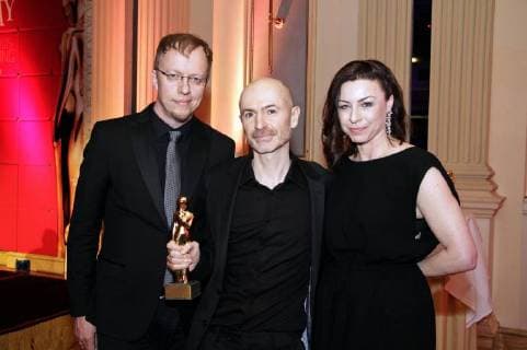 Michael Kitzberger Wolfgang Widerhofer and Elisabeth Auer at the Romy 2018 Academy Awards Ceremony at the Grand Hotel Wien 05 04 2018 Foto:xB.xLoschanx xFuturexImage