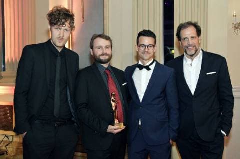 Guest Boris Kunz Florian Kamhuber and Helmfried von Lüttichau at the Romy 2018 Academy Awards Ceremony at the Grand Hotel Wien 05 04 2018 Foto:xB.xLoschanx xFuturexImage