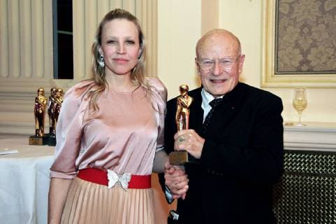 Nina Proll and Volker Schlöndorff at the Romy 2018 Academy Awards Ceremony at the Grand Hotel Wien 05 04 2018 Foto:xB.xLoschanx xFuturexImage