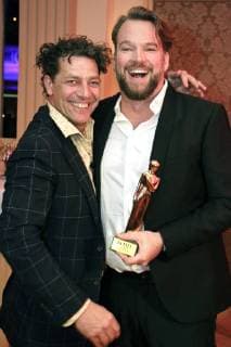 Gregor Bloeb and Lars Montag at the Romy 2018 Academy Awards Ceremony at the Grand Hotel Wien 05 04 2018 Foto:xB.xLoschanx xFuturexImage