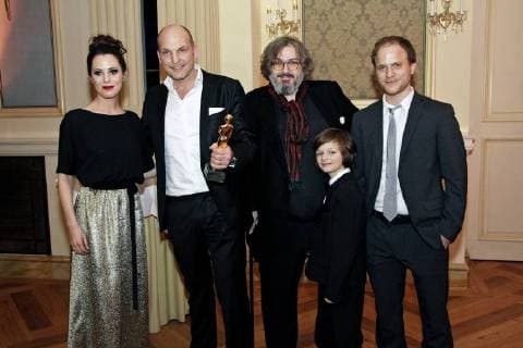 Irena Flury Producer Wolfgang Ritzberger Jeremy Miliker and Producer at the Romy 2018 Academy Awards Ceremony at the Grand Hotel Wien 05 04 2018 Foto:xB.xLoschanx xFuturexImage