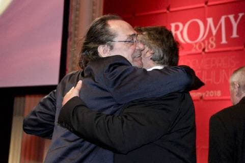 Christian Kolonovits and Joesi Prokopetz at the Romy 2018 Academy Awards Ceremony at the Grand Hotel Wien 05 04 2018 Foto:xB.xLoschanx xFuturexImage