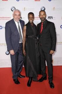 Hans Reiner Schröder Florence Kasumba and Tyron Ricketts at the nominee evening for the German Film Prize 2018 at the BMW Haus am Kurfürstendamm Berlin 07 04 2018 Foto:xS.xGabschx xFuturexImage
