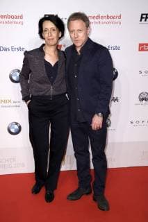 Gioia Raspe with husband Axel Pape at the nominee evening for the German Film Prize 2018 at the BMW Haus am Kurfürstendamm Berlin 07 04 2018 Foto:xS.xGabschx xFuturexImage