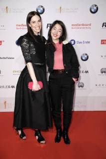 Kim Riedle and Mia Spengler at the nominee evening for the German Film Prize 2018 at the BMW Haus am Kurfürstendamm Berlin 07 04 2018 Foto:xS.xGabschx xFuturexImage