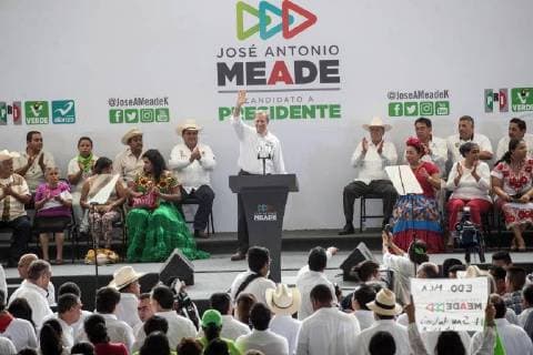 April 8, 2018 - EUM20180408POL02.JPG.VERACRUZ, Ver. ElectionsElecciones-Meade.- evento de campana de Jose Antonio Meade quien contiende por la Presidencia de la Republica por la coalicion Todos por Mexico , el Puerto de Veracruz, 8 de abril de 2018. Foto: Agencia EL UNIVERSALGerman EspinosaMAVC  - ZUMAu78_ 20180408_zaf_u78_012 Copyright: xElxUniversalx