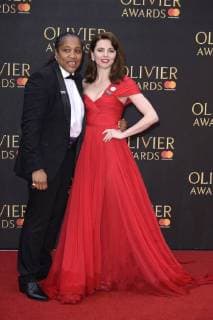 Marai Larasi and Ophelia Lovibond attending the Olivier Awards 2018 at the Royal Albert Hall London 08 04 2018 Marai Larasi Ophelia Lovibond  Foto:xS.xVasx xFuturexImage