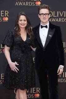 Giovanna Fletcher and Tom Fletcher at the Olivier Awards 2018 at the Royal Albert Hall London 08 04 2018 Giovanna Fletcher Tom Fletcher  Foto:xS.xVasx xFuturexImage