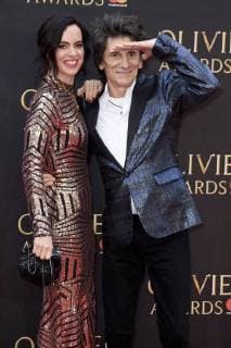 Ronnie Wood with wife Sally at the Olivier Awards 2018 at the Royal Albert Hall London 08 04 2018 Ronnie Wood with wife Sally  Foto:xS.xVasx xFuturexImage