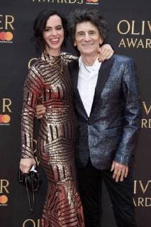 Ronnie Wood with wife Sally at the Olivier Awards 2018 at the Royal Albert Hall London 08 04 2018 Ronnie Wood with wife Sally  Foto:xS.xVasx xFuturexImage