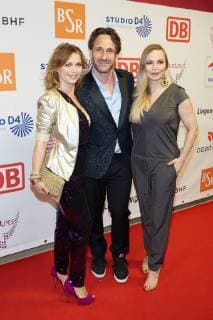 Tina Ruland Falk Willy Wild and Regina Halmich Presentation of the 13th Victress Award 2018 in Berlin on 09 04 2018 13 Victress Awards Gala 2018