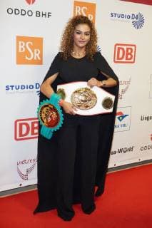 Ikram Kerwat Presentation of the 13th Victress Awards 2018 in Berlin on 09 04 2018 13 Victress Awards Gala 2018