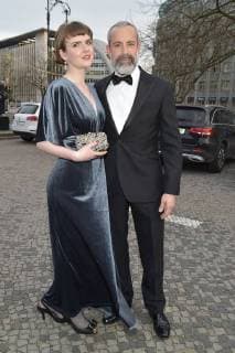 Gedeon Burkhard with girlfriend Marie Allen at the 13 Victress Award iGALA n the UDK University of Arts in Berlin on 09 04 2018