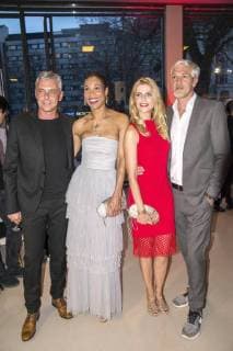 Hayo Bihler Annabelle Mandeng Tanja Bülter and Nenad Drobnjak at the 13th ceremony of the Victress Awards 2018 at the Berlin University of the Arts 09 04 2018 Foto:xK.xWernerx xFuturexImage