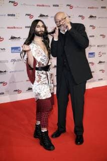 Conchita and Karl Dall at the 13th PRG Live Entertainment Award ceremony in the Festhalle Frankfurt Frankfurt am Main 09 04 2018 Foto:xS.xGabschx xFuturexImage