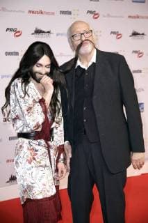 Conchita and Karl Dall at the 13th PRG Live Entertainment Award ceremony in the Festhalle Frankfurt Frankfurt am Main 09 04 2018 Foto:xS.xGabschx xFuturexImage