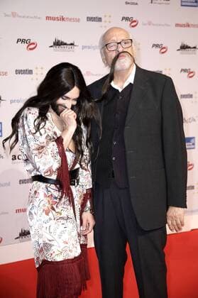 Conchita and Karl Dall at the 13th PRG Live Entertainment Award ceremony in the Festhalle Frankfurt Frankfurt am Main 09 04 2018 Foto:xS.xGabschx xFuturexImage