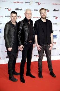 Michael Simon H P Baxxter and Phil Speiser Scooter at the 13th PRG Live Entertainment Award ceremony in the Festhalle Frankfurt Frankfurt am Main 09 04 2018 Foto:xS.xGabschx xFuturexImage
